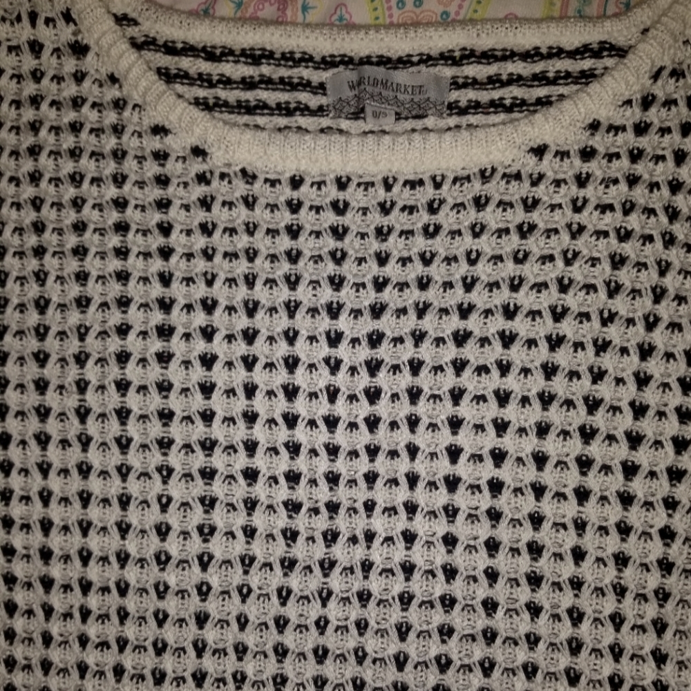 World market knit poncho